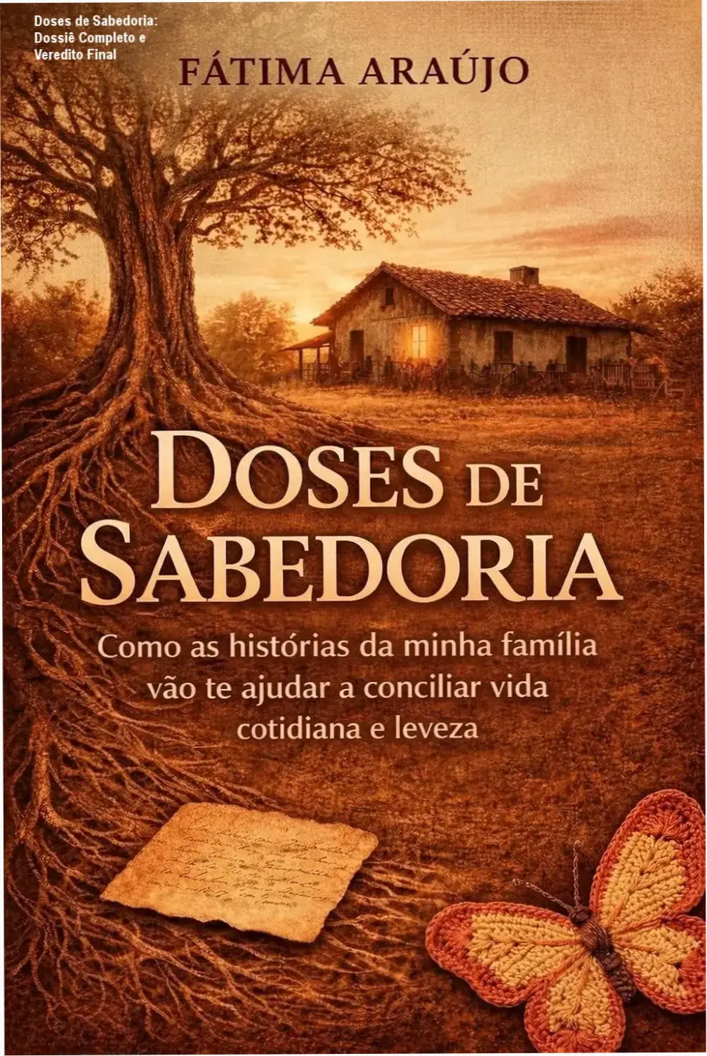 Capa do livro Doses de Sabedoria apresentando lições de leveza para o dia a dia