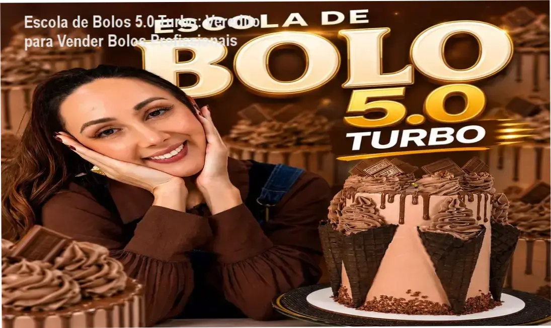 Curso Escola de Bolos 5.0 Turbo de Marrara Bortoloti com foco em bolos decorados e vendas