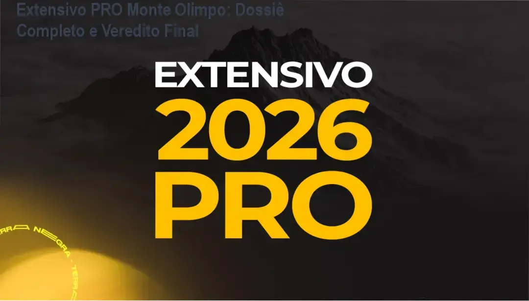 Material didático e plataforma do curso Extensivo PRO Monte Olimpo Terra Negra