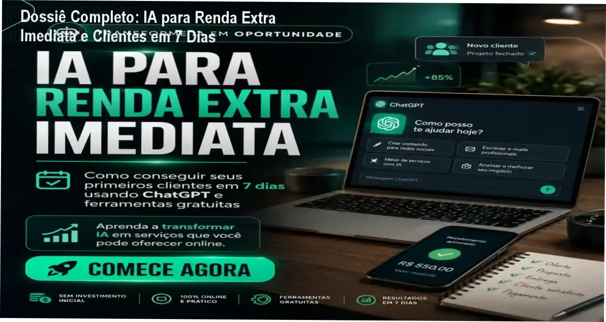 ia para renda extra imediata raphael rodrigues por dentro Dossiê Completo: IA para Renda Extra Imediata e Clientes em 7 Dias IA para Renda Extra Imediata de Raphael Rodrigues: visão interna do guia e funcionamento