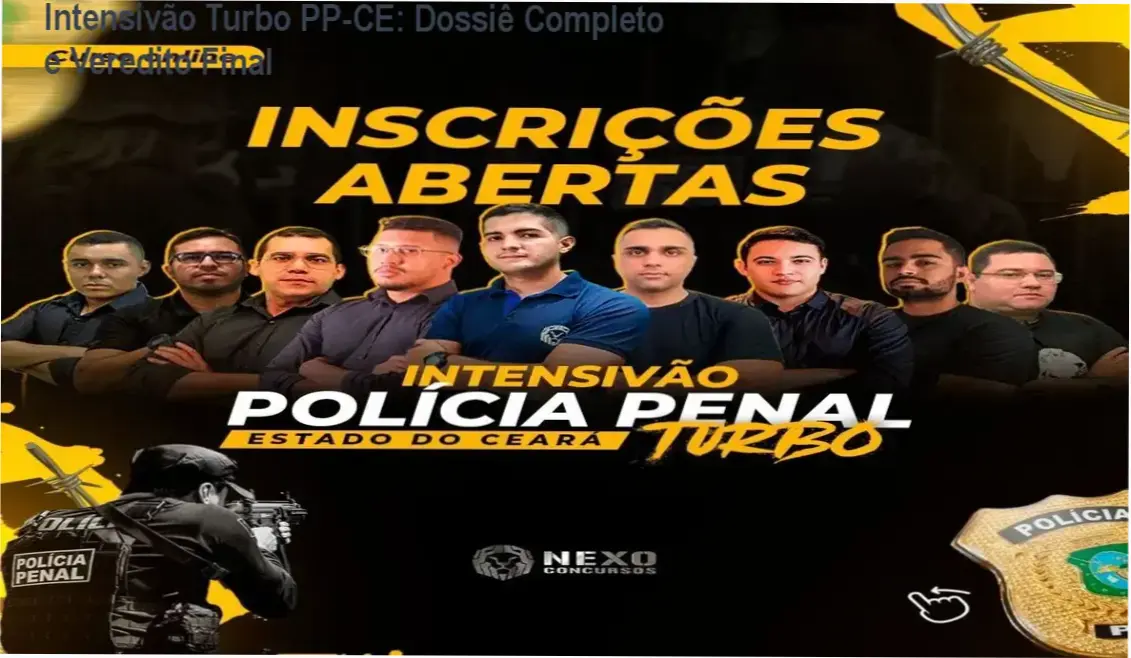 intensivao turbo policia penal ceara nexo concursos Intensivão Turbo PP-CE: Dossiê Completo e Veredito Final Painel de metas diárias do curso Intensivão Turbo Polícia Penal do Ceará da Nexo Concursos