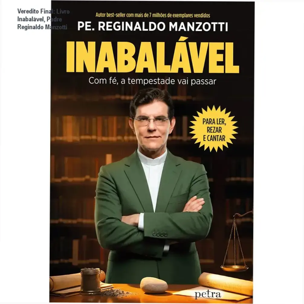 Capa do livro Inabalável do Padre Reginaldo Manzotti sobre fé e resiliência emocional