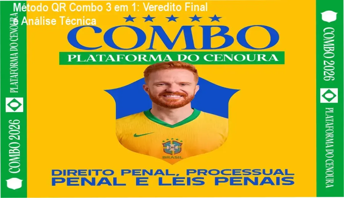 metodo qr combo 3 em 1 direito penal Método QR Combo 3 em 1: Veredito Final e Análise Técnica Material didático interativo do Combo 3 em 1 Método QR com tecnologia de QR Code para concursos