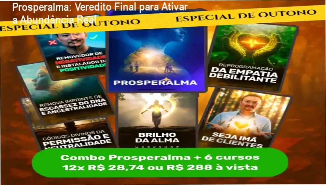 prosperalma metodo prosperidade espiritual Prosperalma: Veredito Final para Ativar a Abundância Real Representação do método Prosperalma para alinhamento de abundância e prosperidade financeira