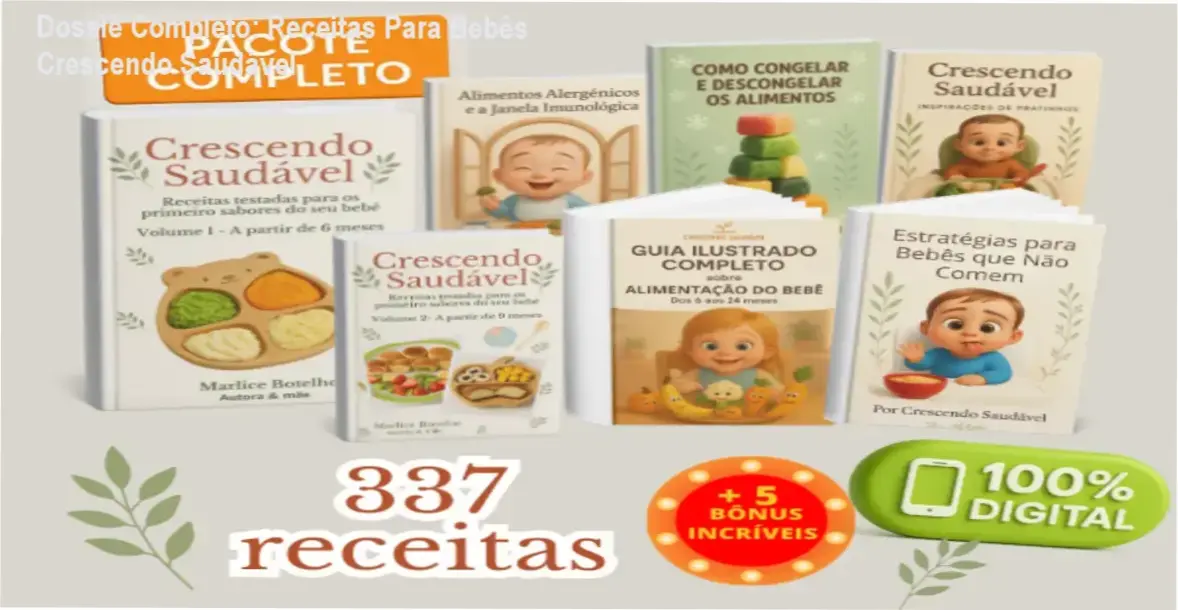 Guia ilustrado de introdução alimentar e receitas saudáveis para bebês de Marlice Botelho