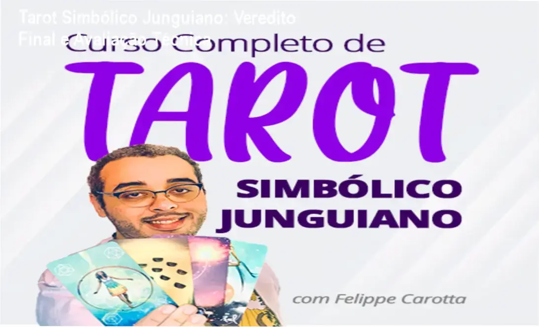Tarot Simbólico Junguiano de Felippe Carotta: visão interna da plataforma e módulos do curso